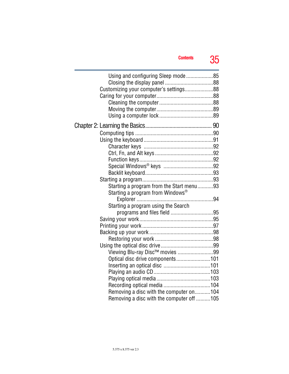 Toshiba SATELLITE E300 User Manual | Page 35 / 213