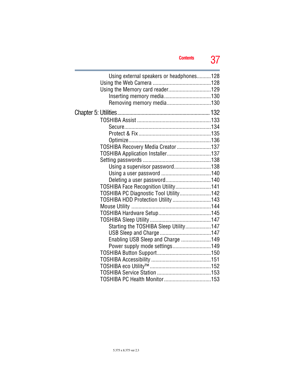 Toshiba SATELLITE E300 User Manual | Page 37 / 213