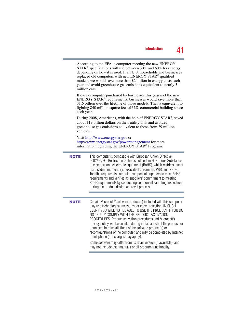 Toshiba SATELLITE E300 User Manual | Page 41 / 213