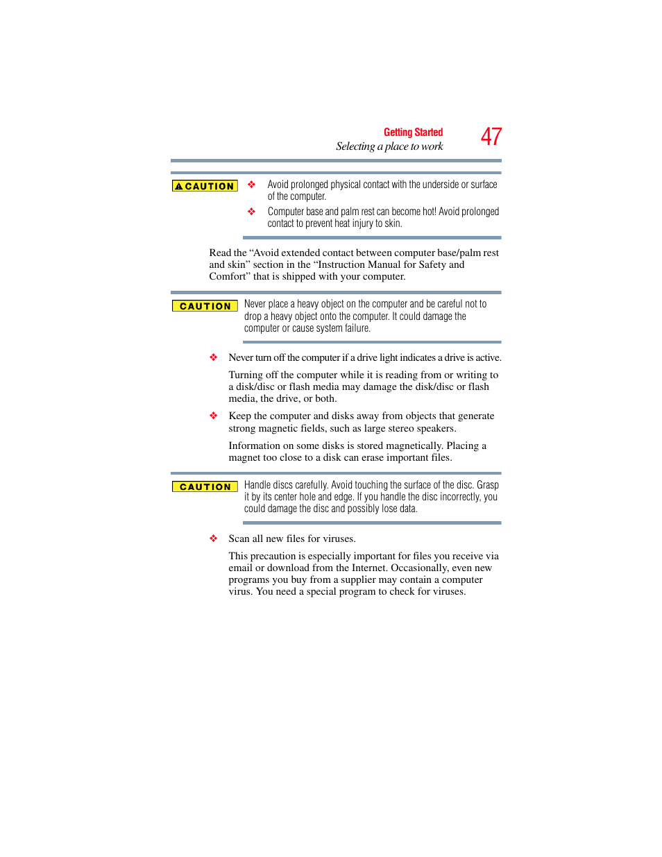 Toshiba SATELLITE E300 User Manual | Page 47 / 213