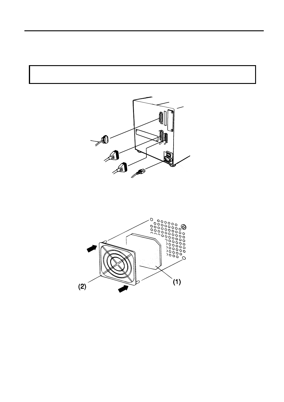 Installing the printer, Connecting the power cord and cables, Procedure for fitting fan filter | Toshiba B-480-QP User Manual | Page 13 / 170