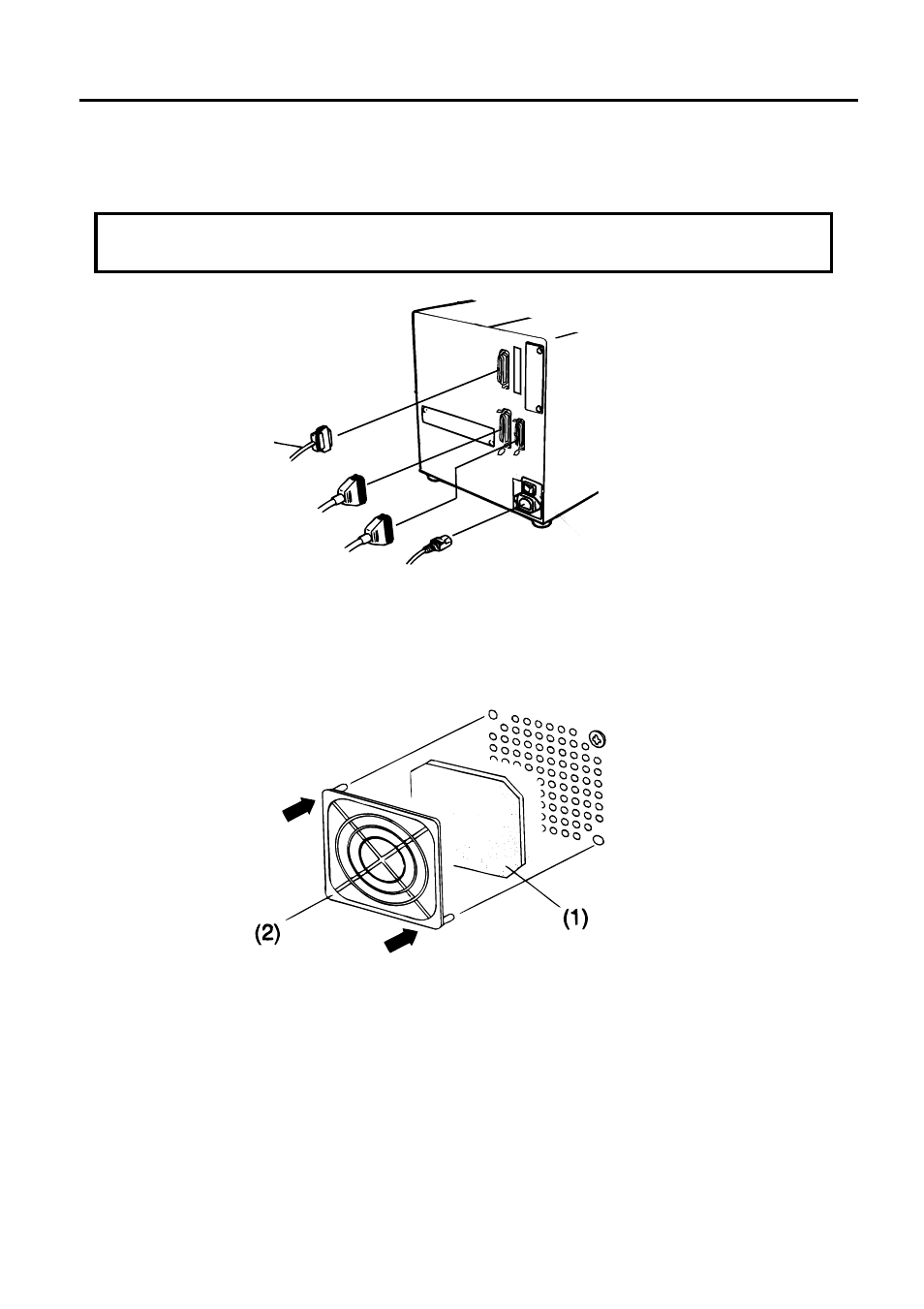 Installation des druckers, Anschluss der kabel, Lüfterfilter installieren | Toshiba B-480-QP User Manual | Page 69 / 170