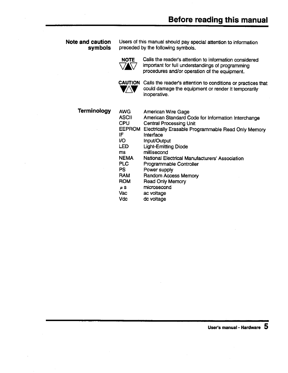 Before reading this manuai | Toshiba Programmable Controller PROSEC T3 User Manual | Page 13 / 100