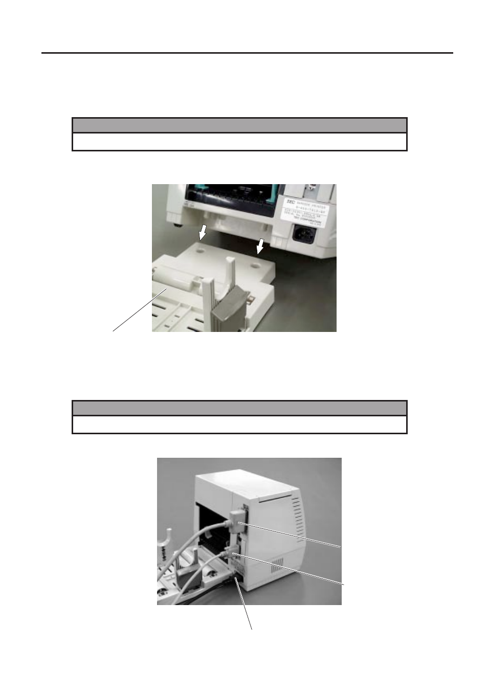 Installation procedure - 1, Installation procedure, 1 installing the supply holder unit | 2 connecting the power cord and cables | Toshiba B-450-QQ User Manual | Page 11 / 28