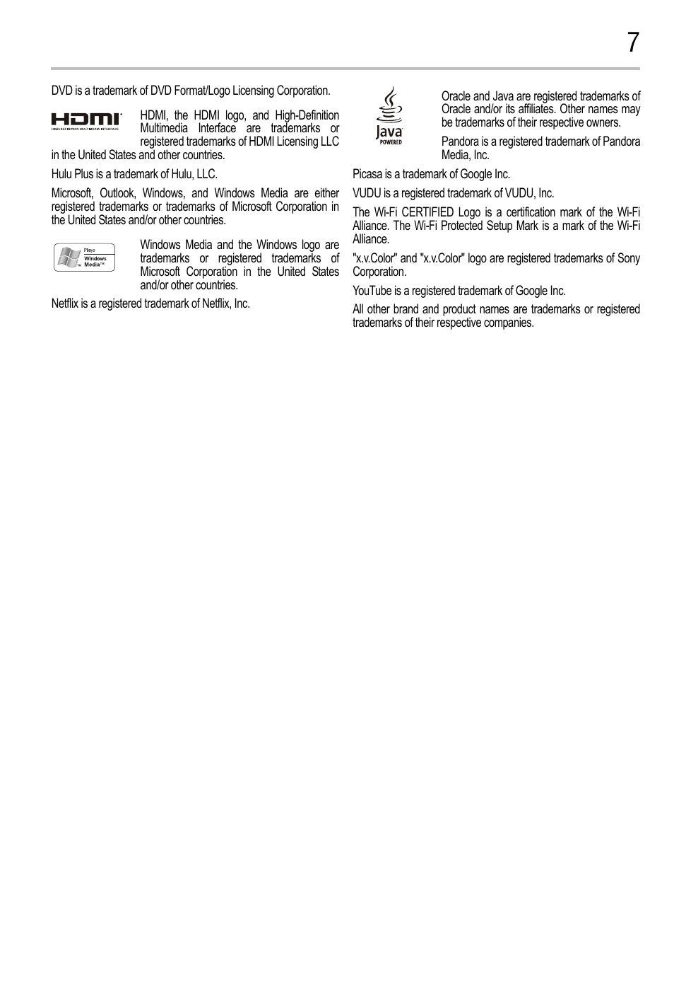 Toshiba BDK2300KU User Manual | Page 7 / 56
