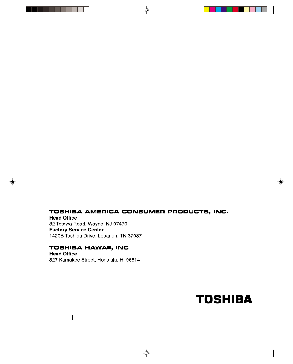 Toshiba 14AF41 User Manual | Page 32 / 32