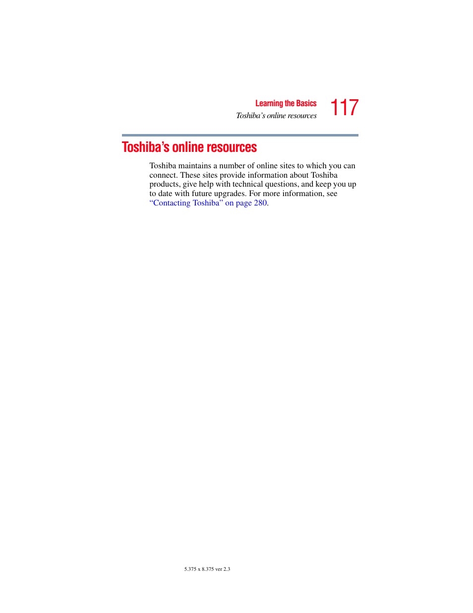 Toshiba’s online resources | Toshiba F15 User Manual | Page 117 / 328