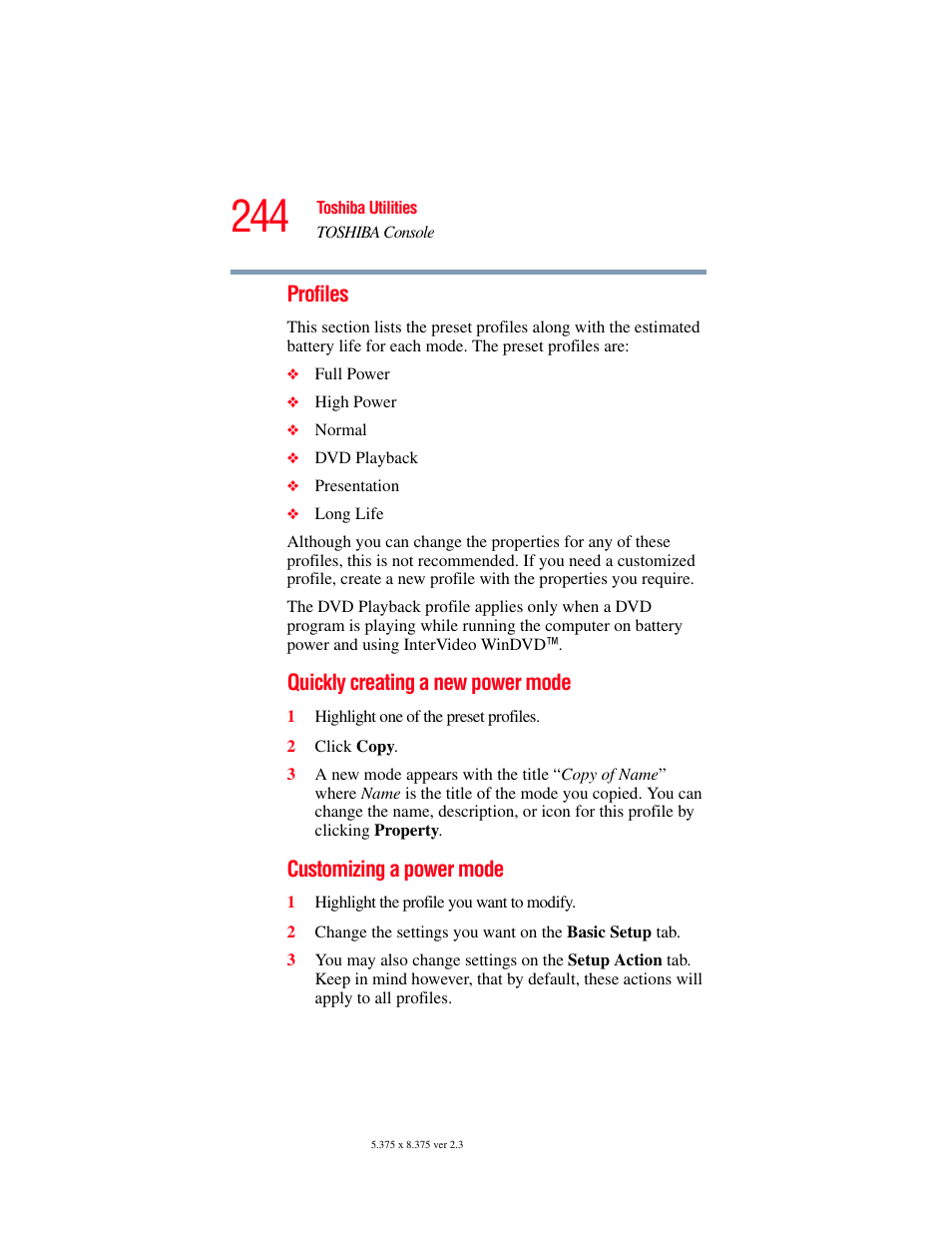 Toshiba F15 User Manual | Page 244 / 328