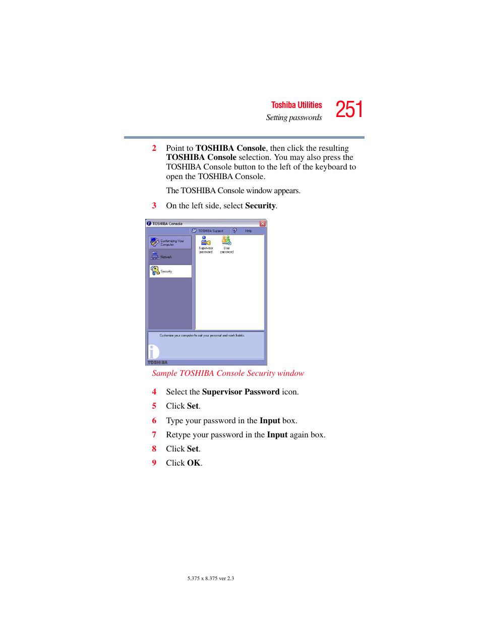 Toshiba F15 User Manual | Page 251 / 328