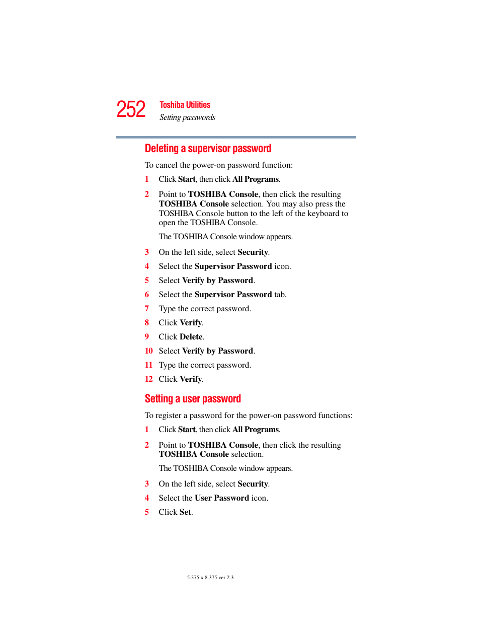 Toshiba F15 User Manual | Page 252 / 328