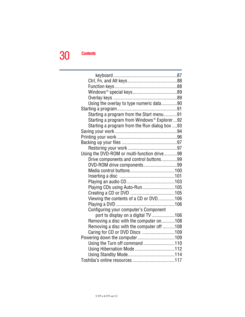 Toshiba F15 User Manual | Page 30 / 328