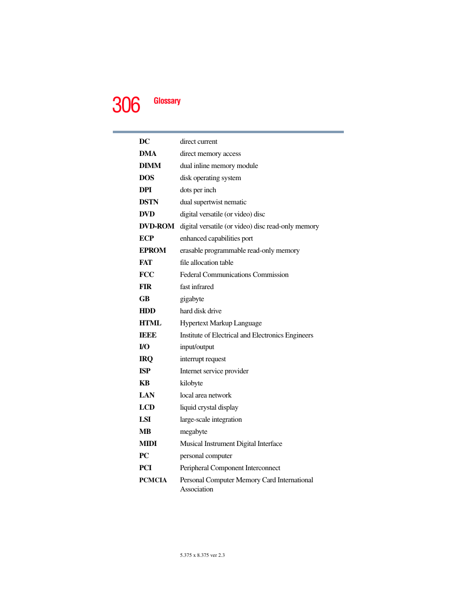 Toshiba F15 User Manual | Page 306 / 328