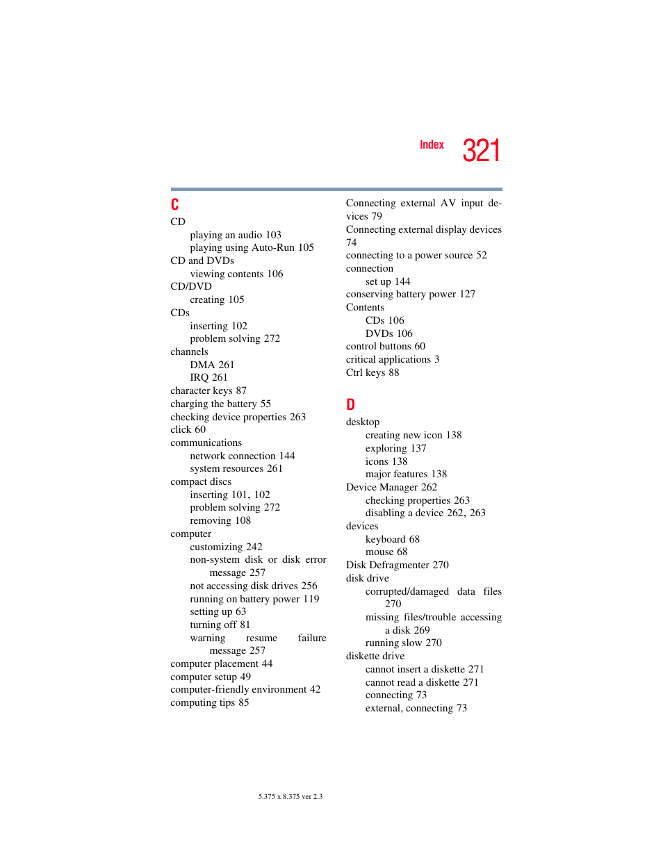 Toshiba F15 User Manual | Page 321 / 328