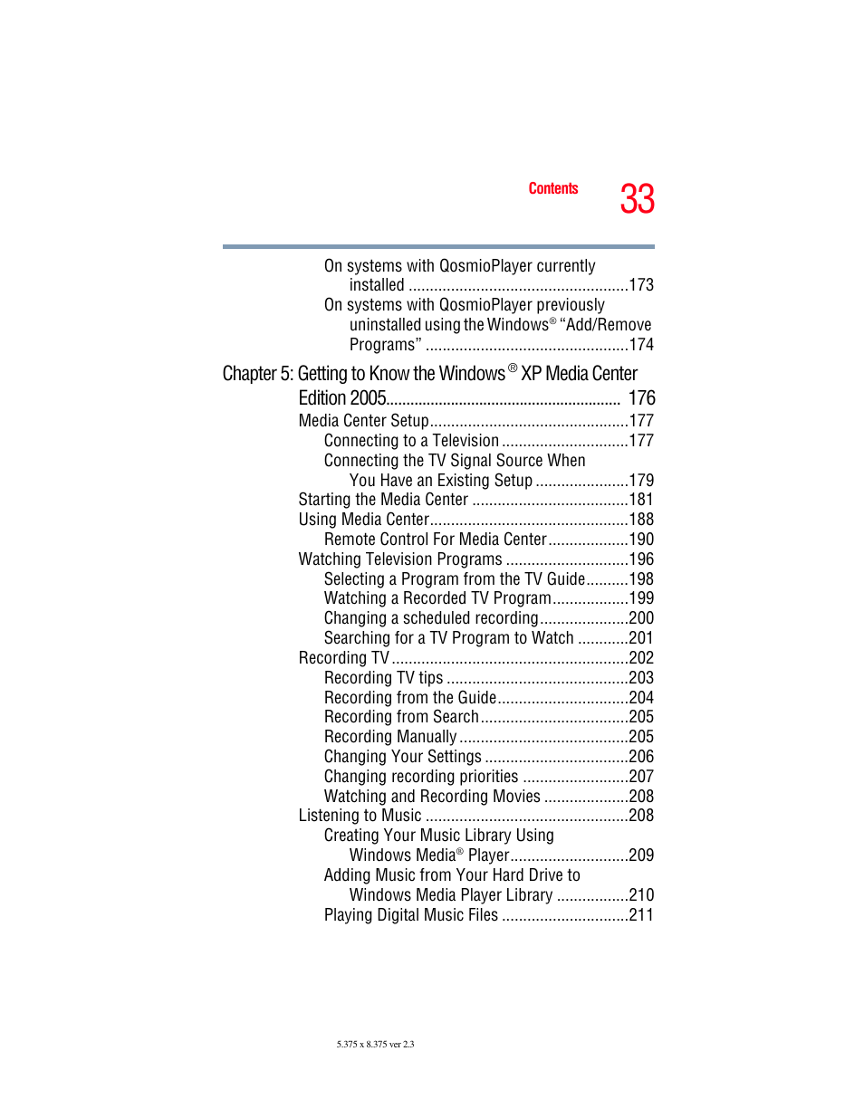 Toshiba F15 User Manual | Page 33 / 328