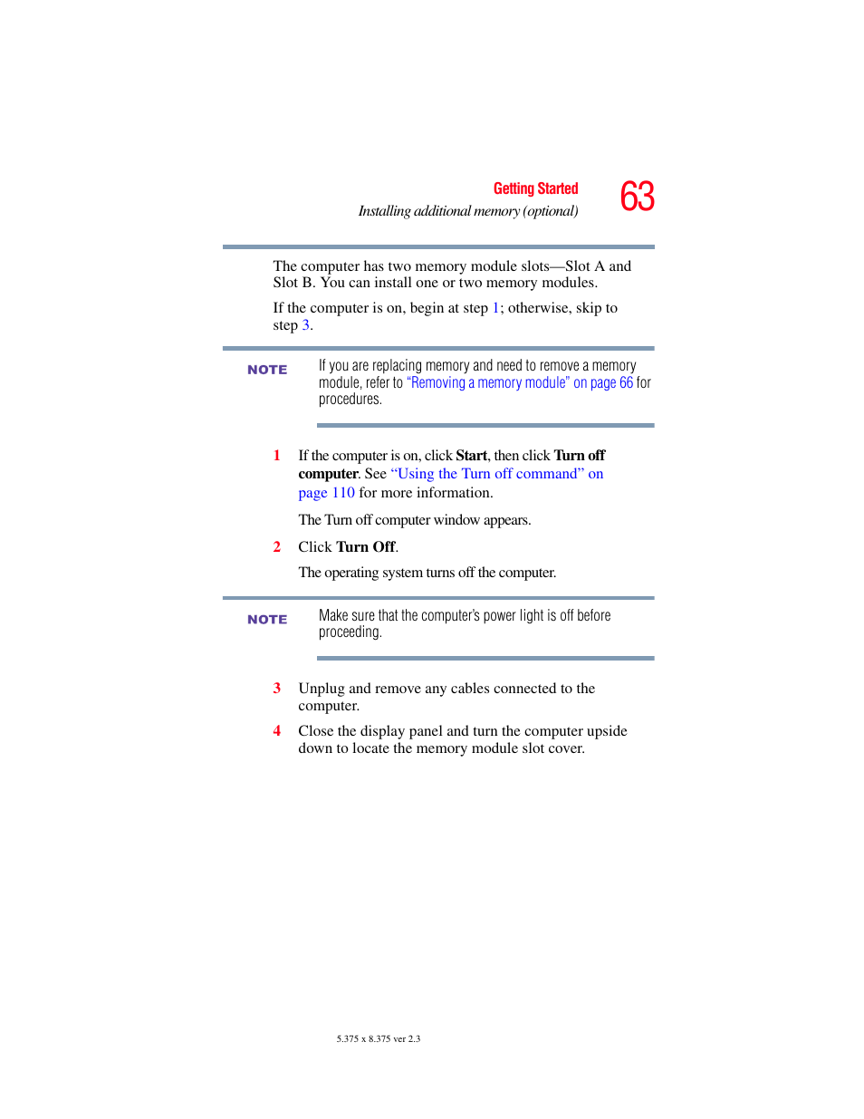 Toshiba F15 User Manual | Page 63 / 328