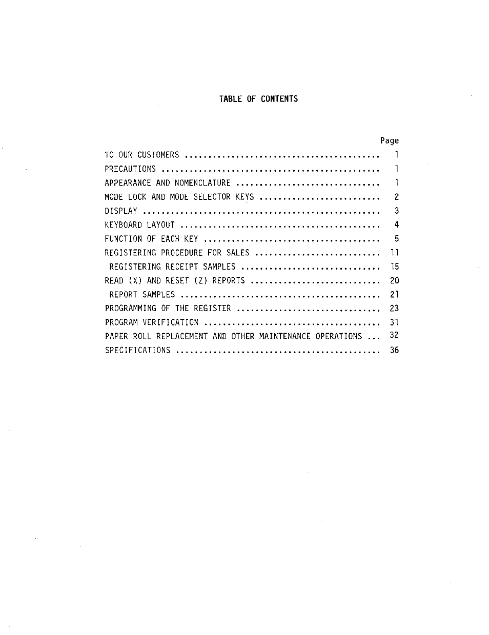 Toshiba MA-205 User Manual | Page 2 / 41