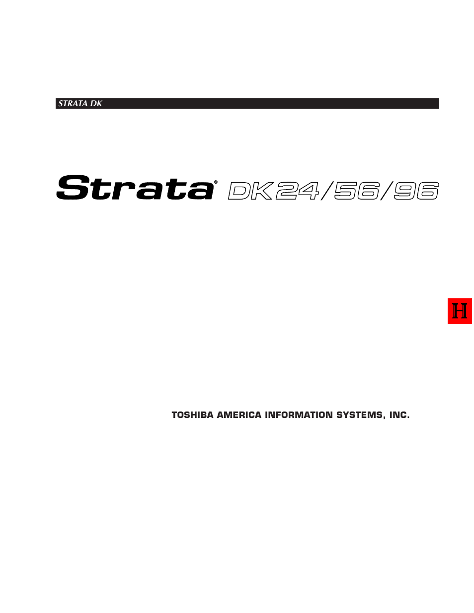 Toshiba DK 24 User Manual | 48 pages