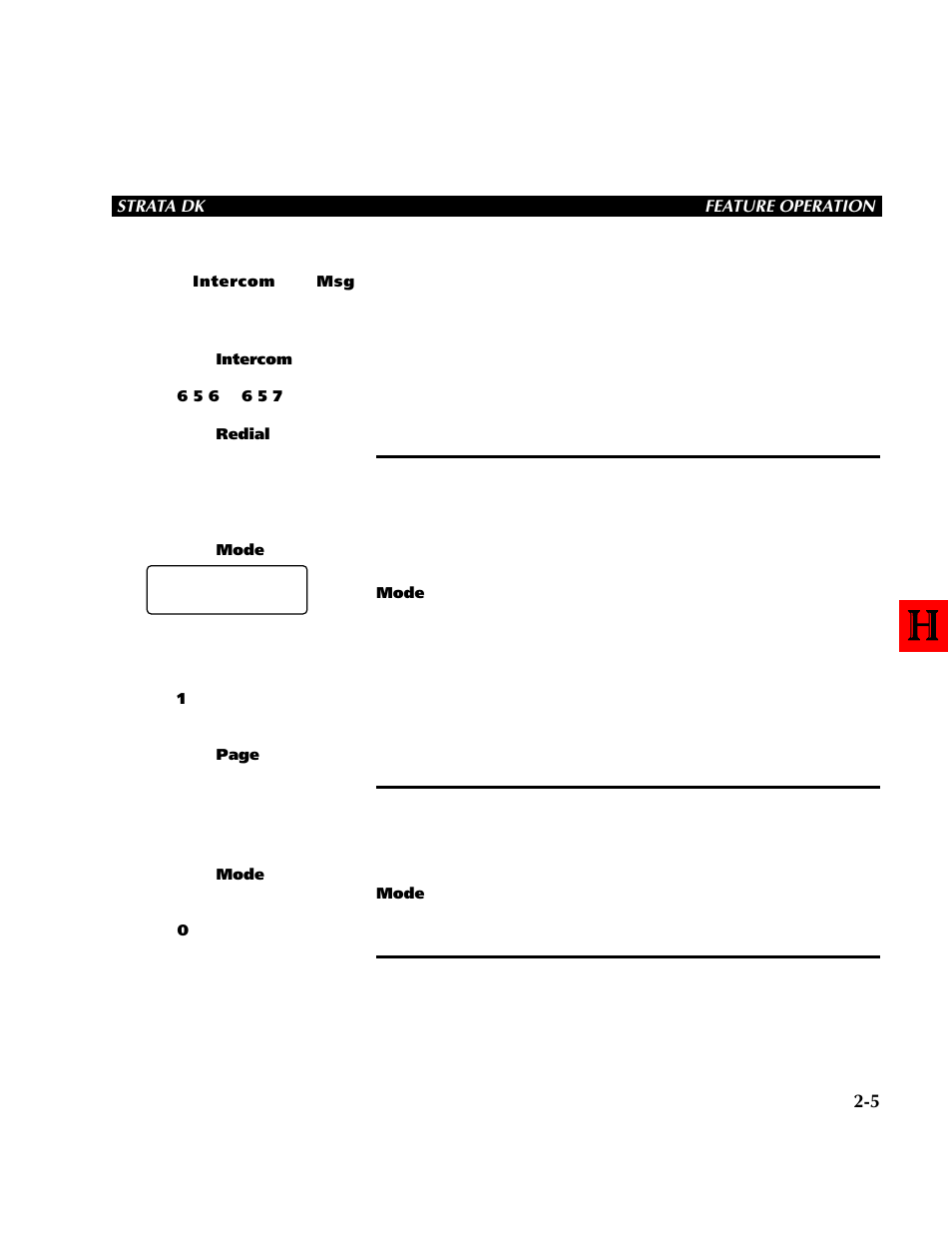 Busy field display, Mode exit, Disa security code: add/delete/change | Toshiba DK 24 User Manual | Page 23 / 48