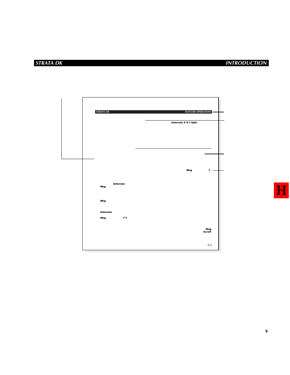 Strata dk introduction, Figure i -1 sample page, Action text | Toshiba DK 24 User Manual | Page 7 / 48