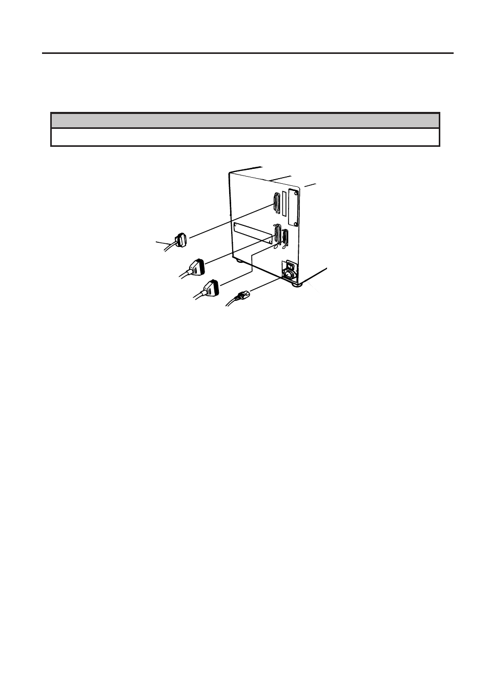 Installing the printer, Connecting the power cord and cables, 1 connecting the power cord and cables | Toshiba B-480-QQ User Manual | Page 11 / 30