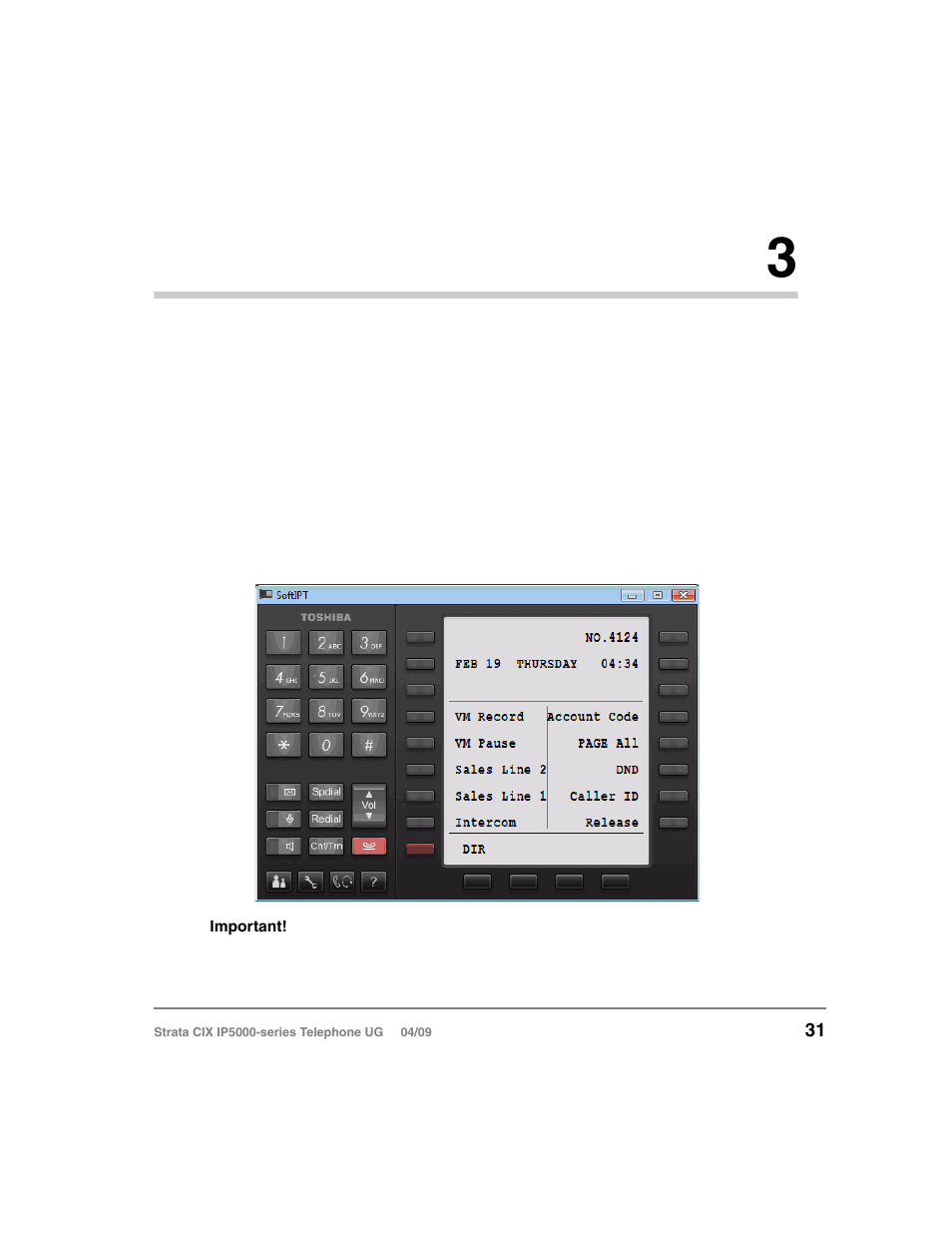 Softipt 3, Chapter 3 — softipt, Softipt | Toshiba Strata CIX IP5000-UG-VB User Manual | Page 49 / 216