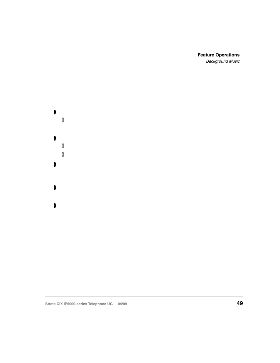 Background music | Toshiba Strata CIX IP5000-UG-VB User Manual | Page 67 / 216