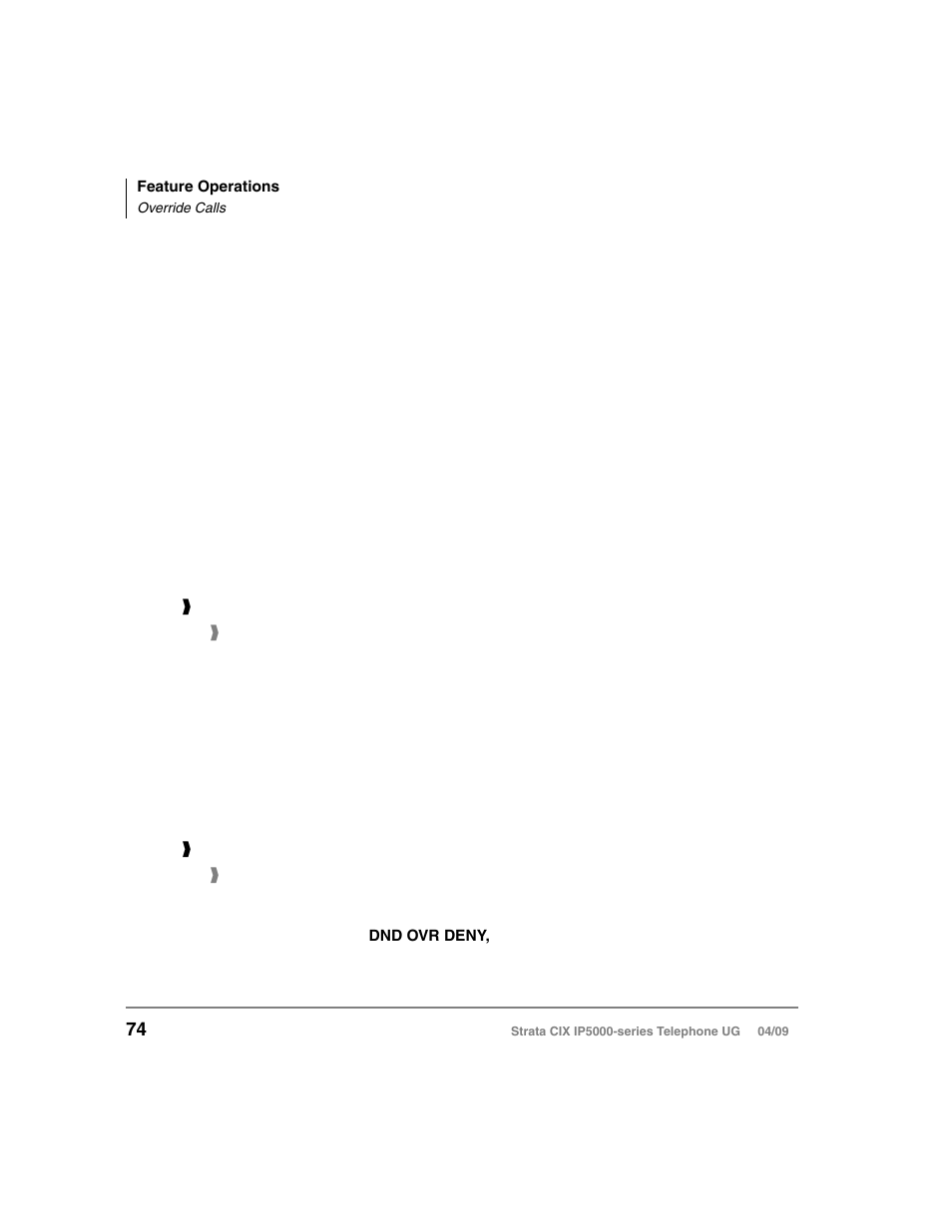 Override calls, Busy override, Do not disturb override | Busy override do not disturb override | Toshiba Strata CIX IP5000-UG-VB User Manual | Page 92 / 216
