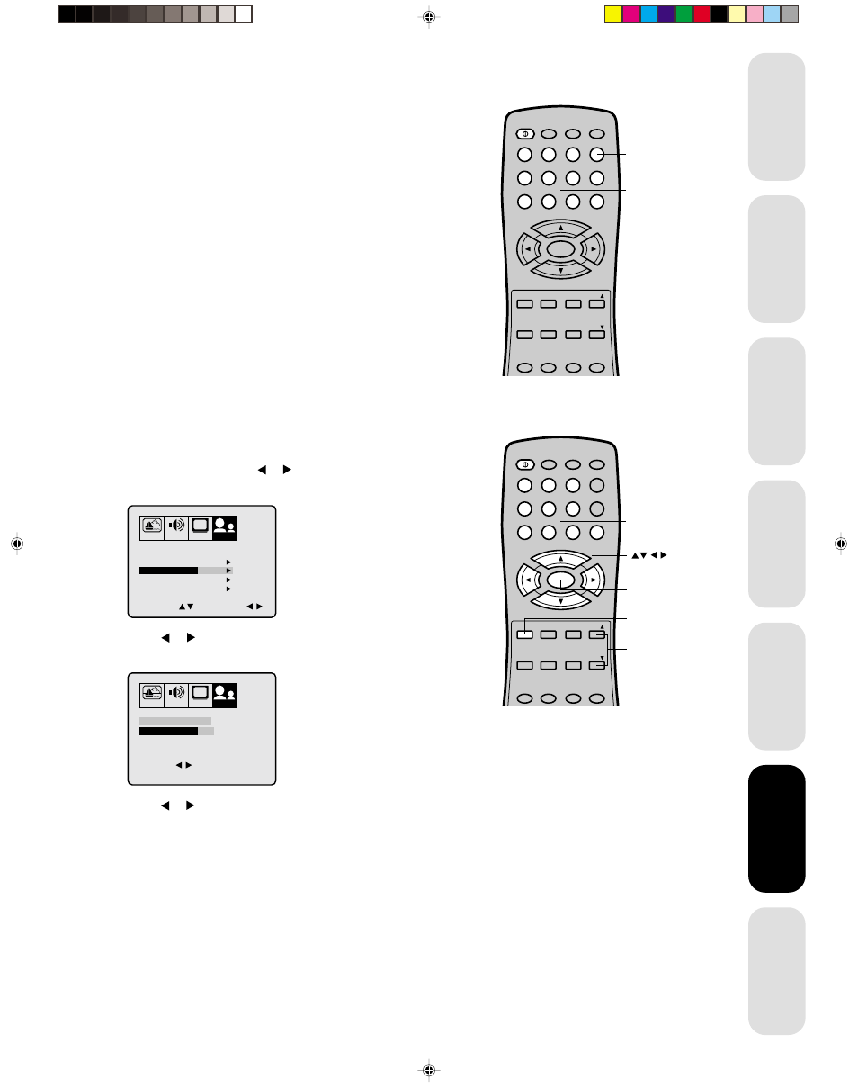 Using the tv’s features, Adjusting the channel settings, Switching between two channels | Programming your favorite channels, Using the tv ’s features | Toshiba Color Television 14AF42 User Manual | Page 15 / 36