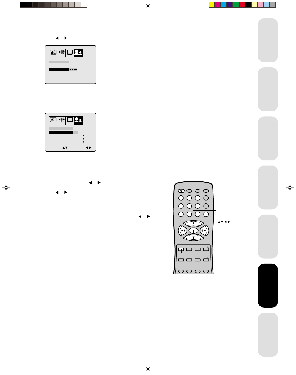 Blocking programs by ratings, Using the tv ’s features | Toshiba Color Television 14AF42 User Manual | Page 17 / 36