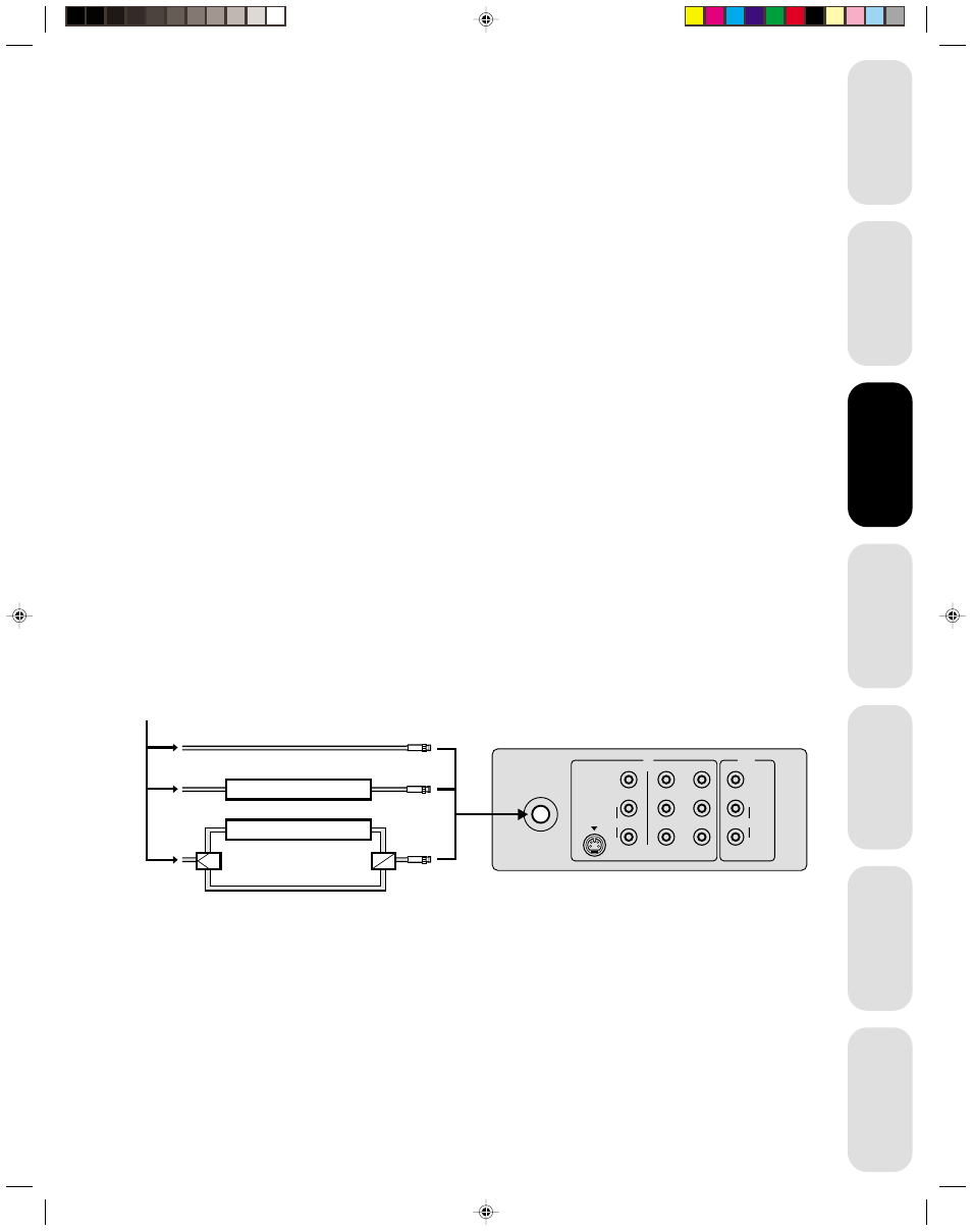 Connecting a cable converter box | Toshiba Color Television 14AF42 User Manual | Page 7 / 36