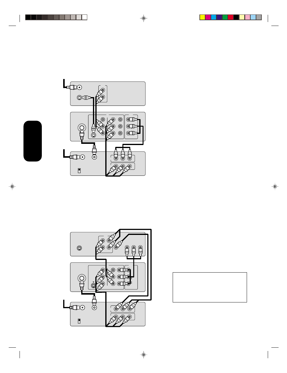 Connecting a dvd player with colorstream, Component video) and a vcr, Caution | Connecting your tv | Toshiba Color Television 14AF42 User Manual | Page 8 / 36