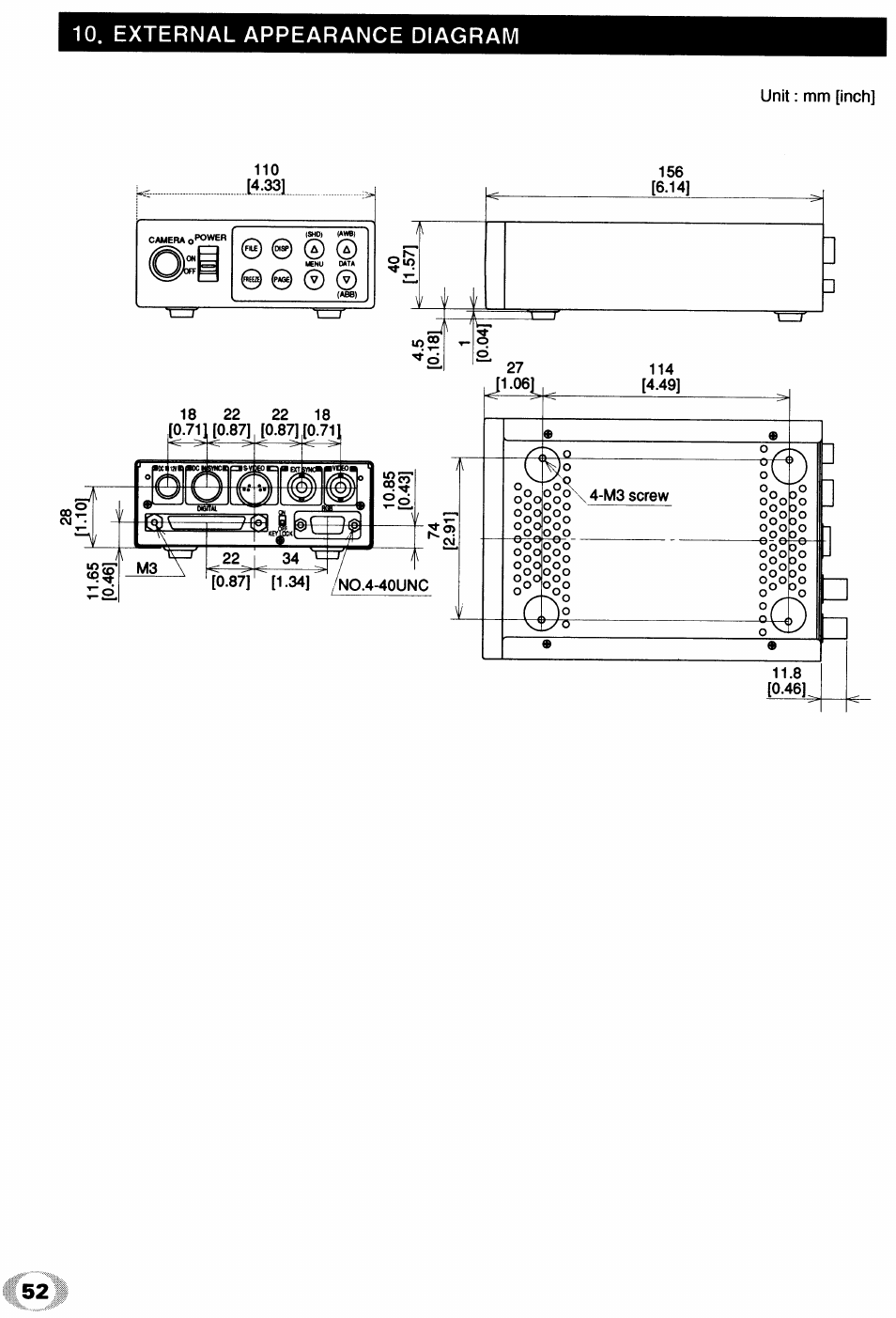 External appearance diagram | Toshiba IK - TU51CU User Manual | Page 52 / 53