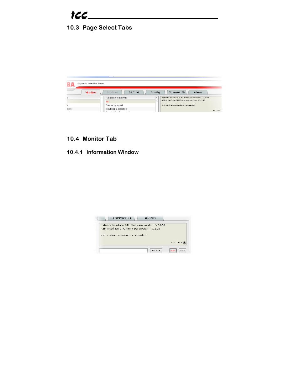 Toshiba ICC Multiprotocol Ethernet Interface ASD-G9ETH User Manual | Page 27 / 100