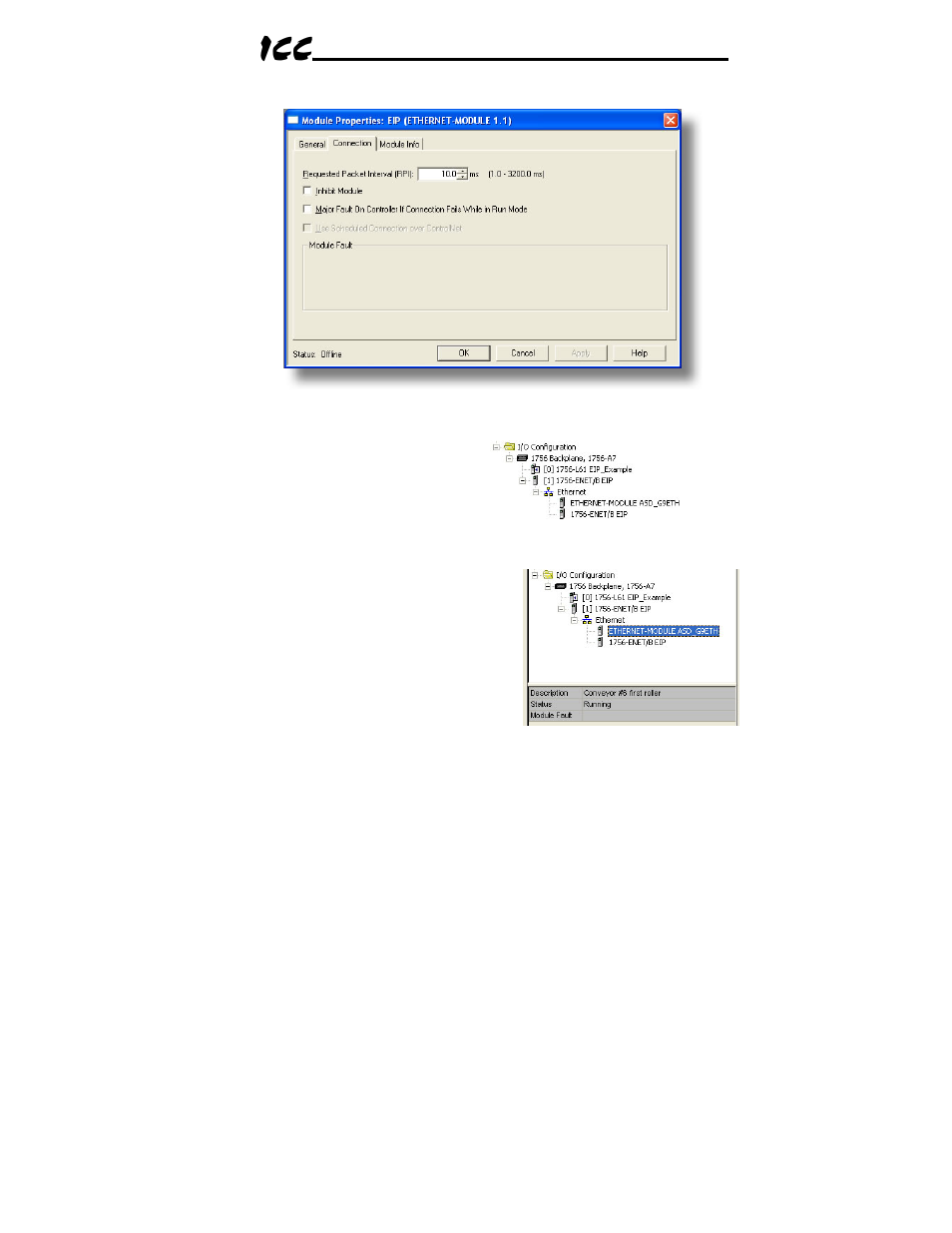 Toshiba ICC Multiprotocol Ethernet Interface ASD-G9ETH User Manual | Page 68 / 100