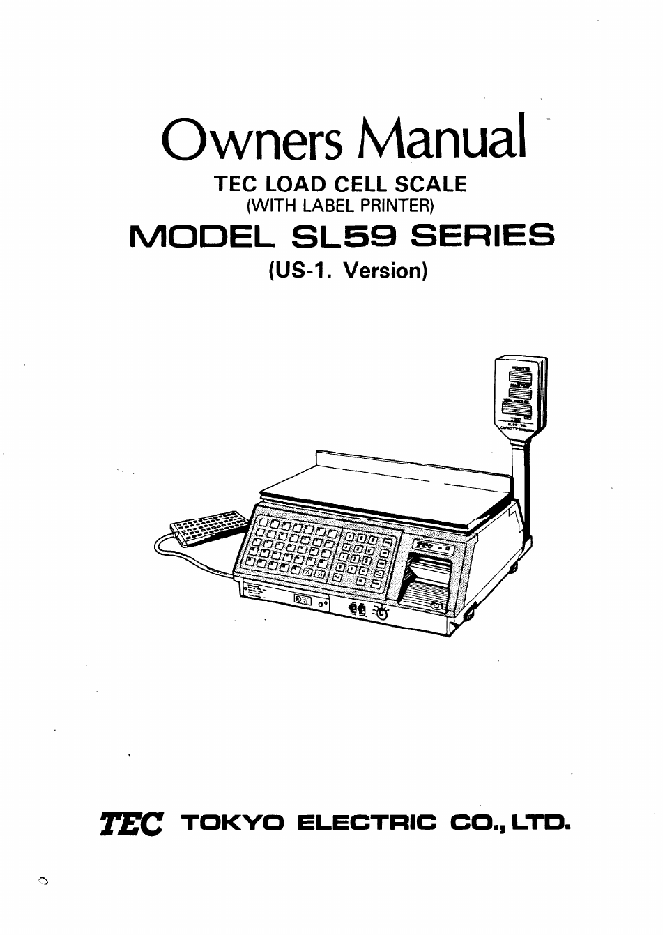 Toshiba TEC SL59 SERIES User Manual | 51 pages