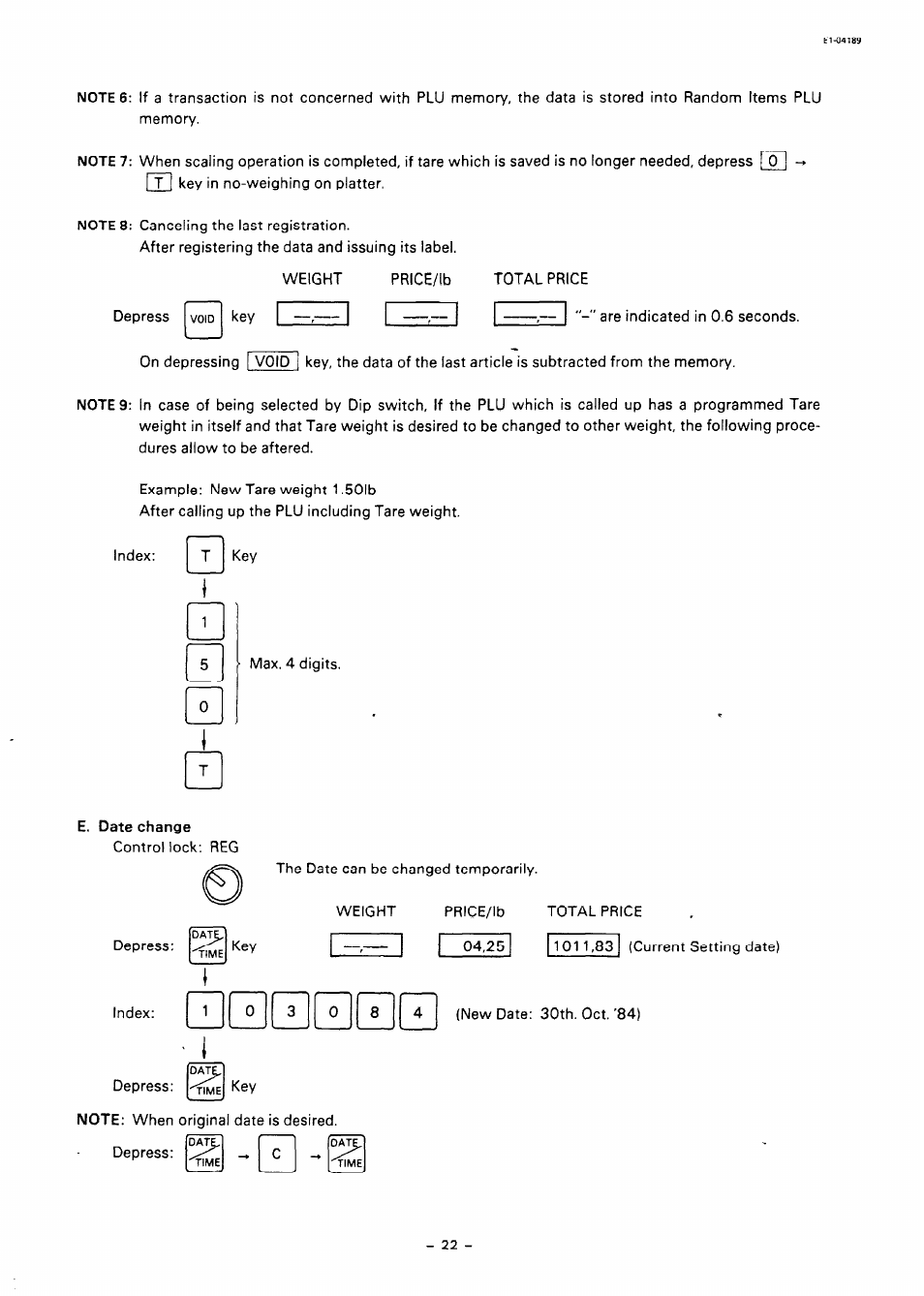 Toshiba TEC SL59 SERIES User Manual | Page 21 / 51