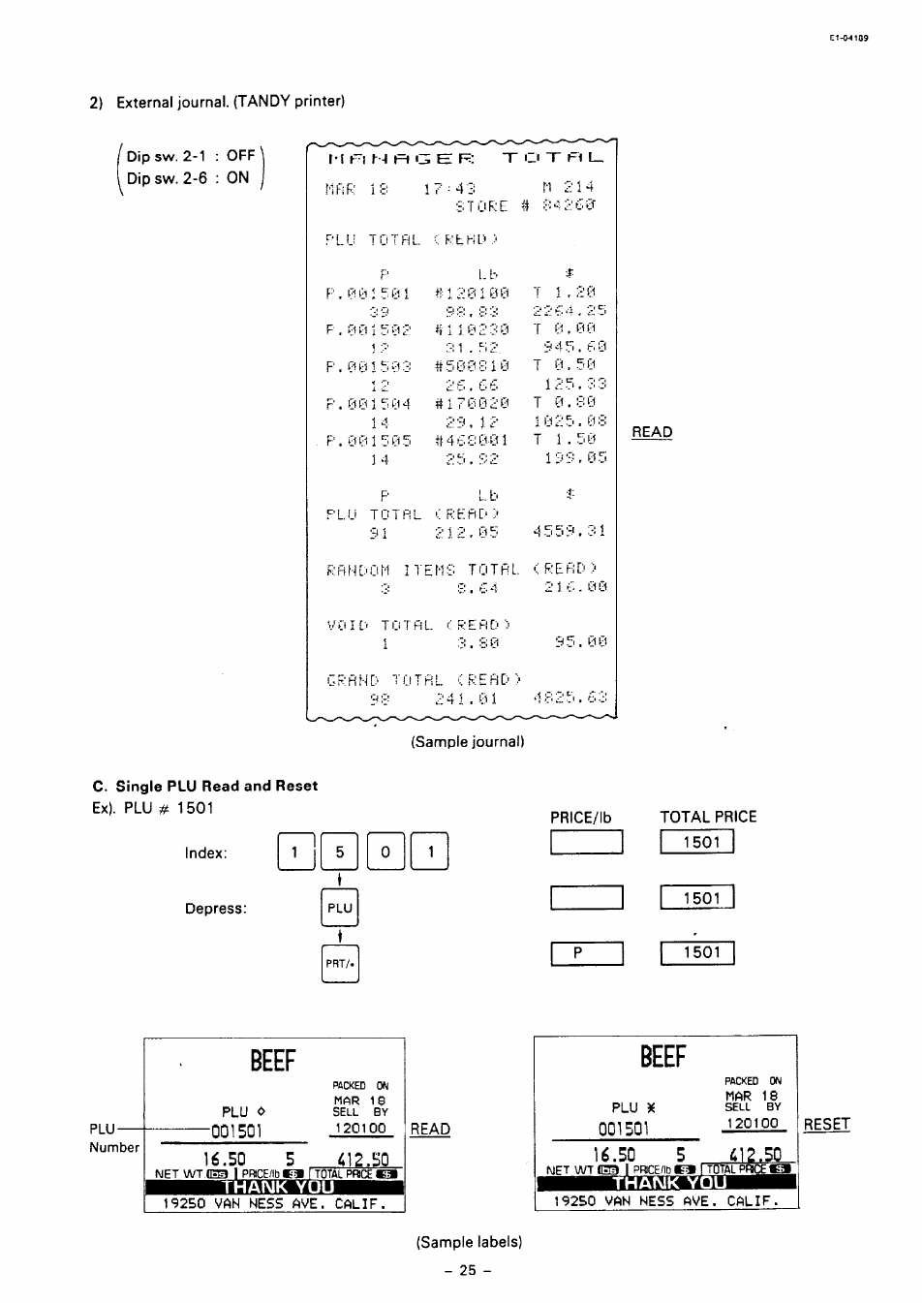 Beef | Toshiba TEC SL59 SERIES User Manual | Page 24 / 51