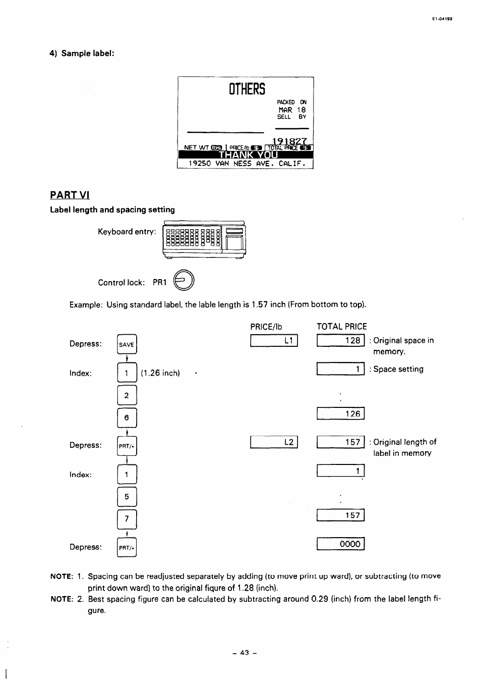Others, Part vi | Toshiba TEC SL59 SERIES User Manual | Page 42 / 51