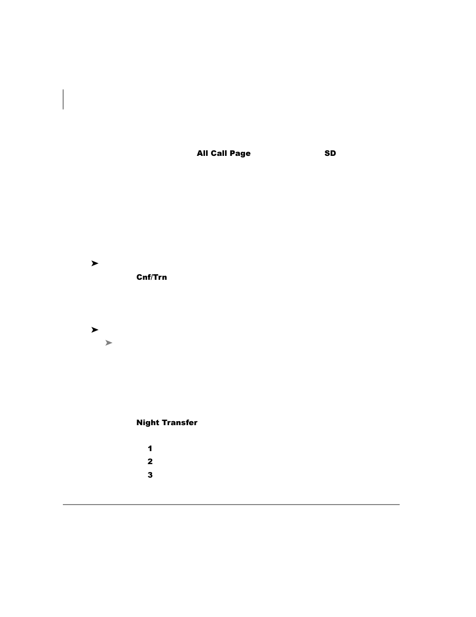 Paging, Call forward override (dss override), Night transfer button | Toshiba Strata CTX User Manual | Page 100 / 118