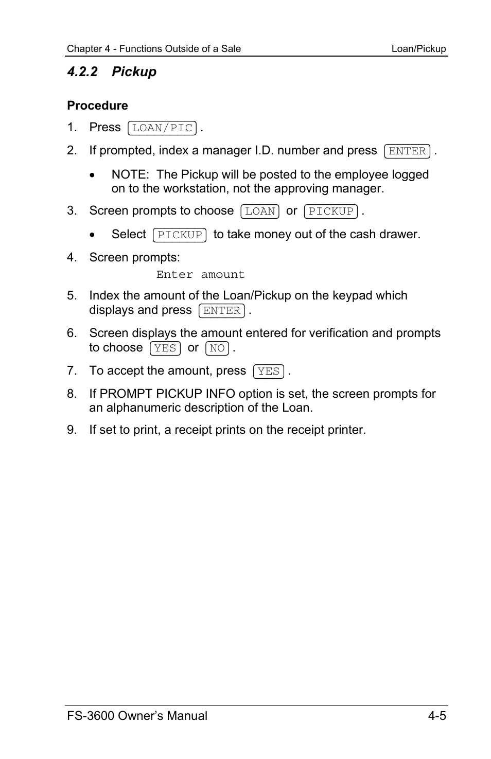 2 pickup | Toshiba TEC FS-3600 User Manual | Page 105 / 146