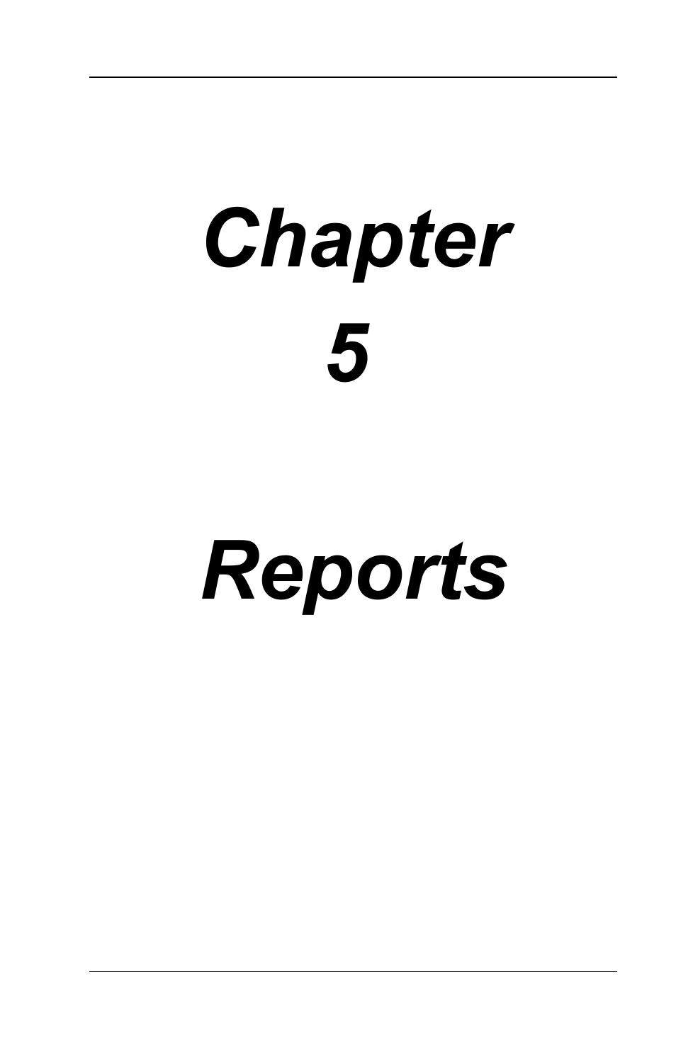 Reports, Chapter 5 reports | Toshiba TEC FS-3600 User Manual | Page 111 / 146