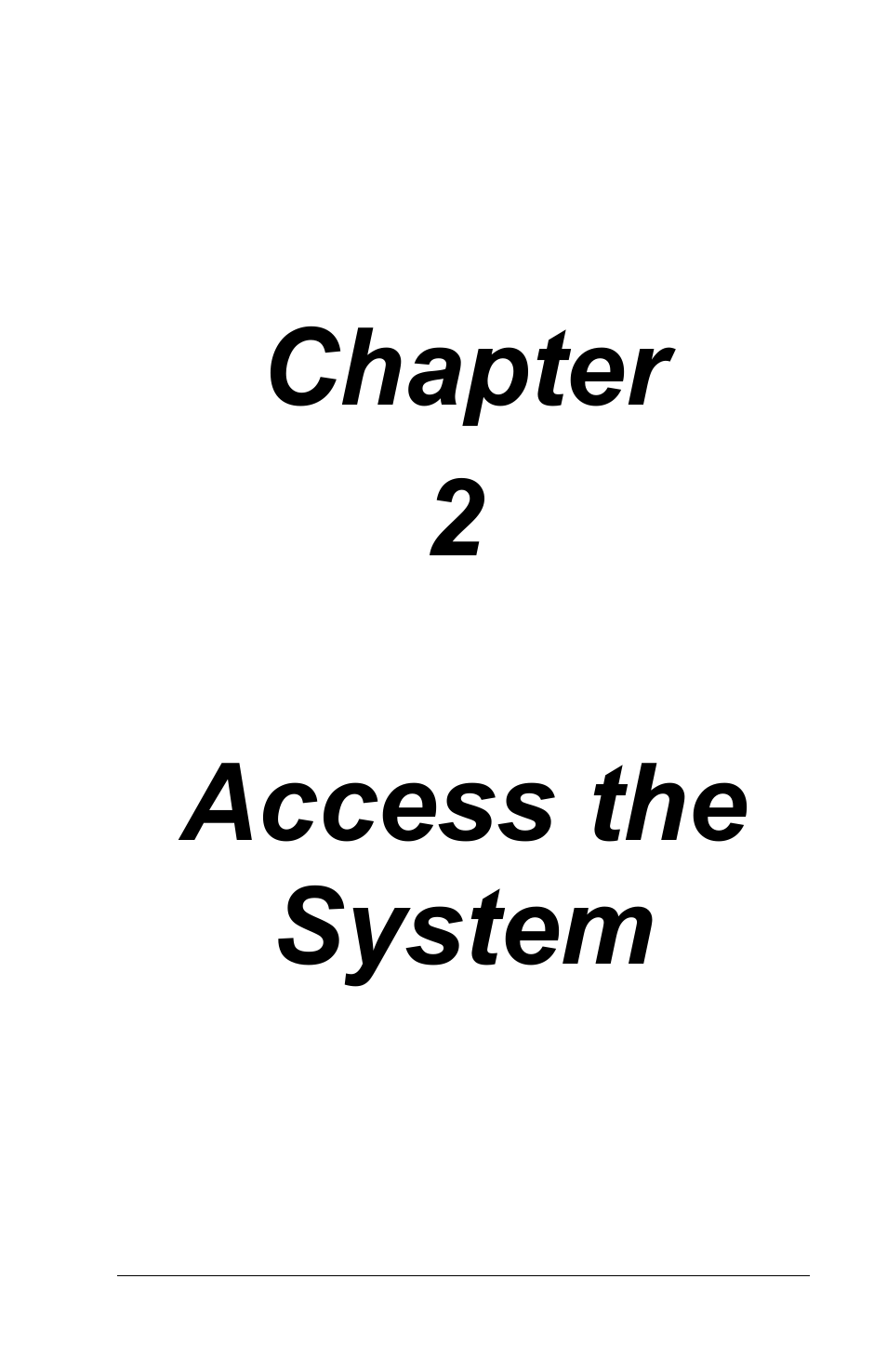 Access the system, Chapter 2 access the system | Toshiba TEC FS-3600 User Manual | Page 33 / 146