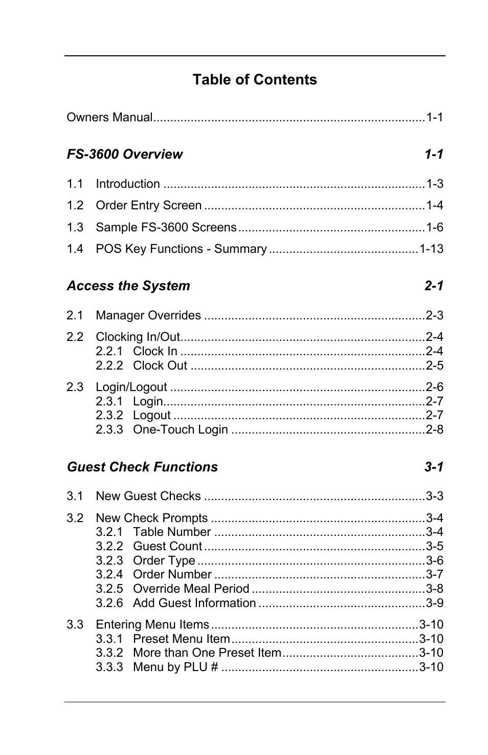 Toshiba TEC FS-3600 User Manual | Page 5 / 146