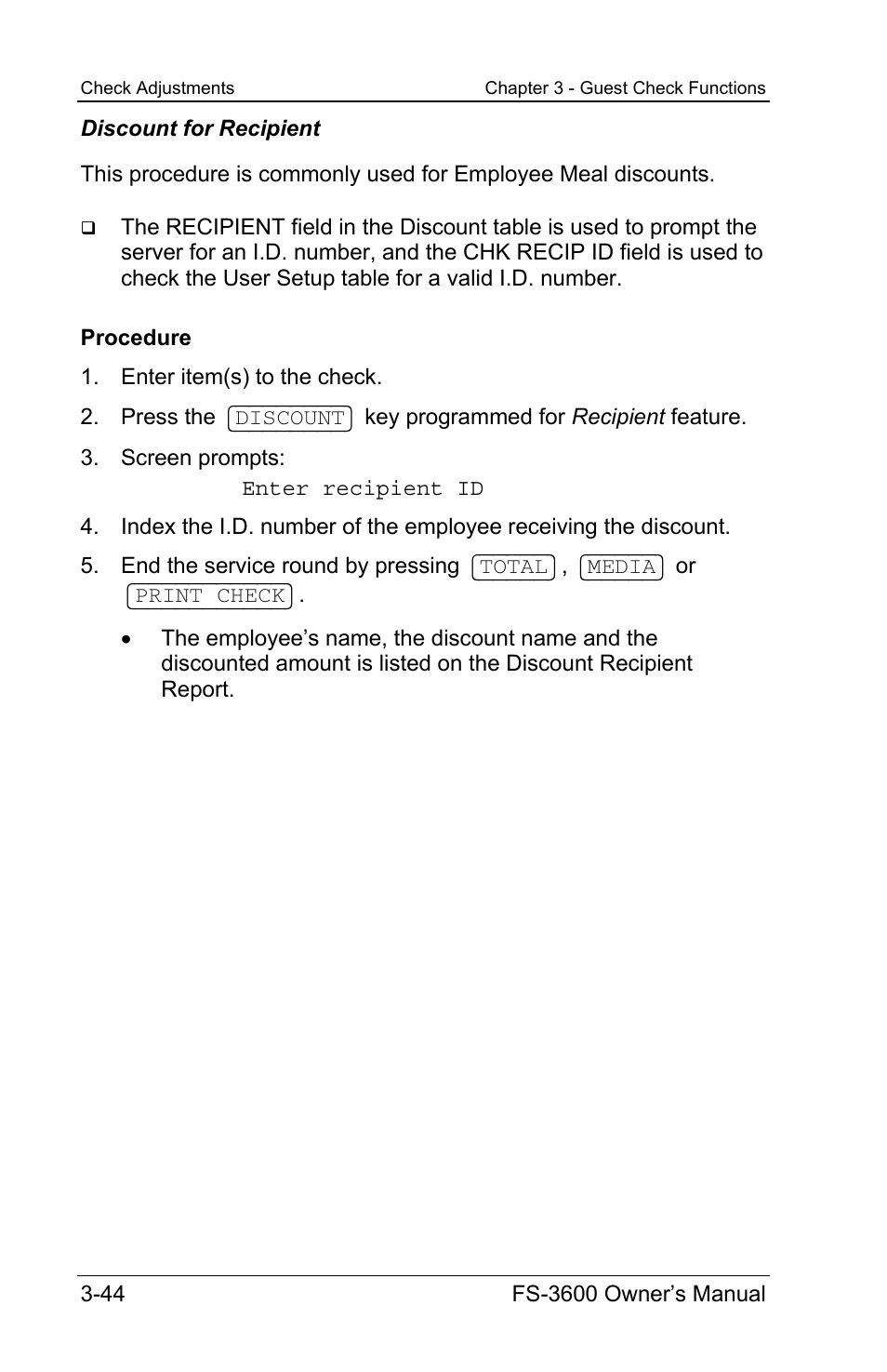 Toshiba TEC FS-3600 User Manual | Page 84 / 146