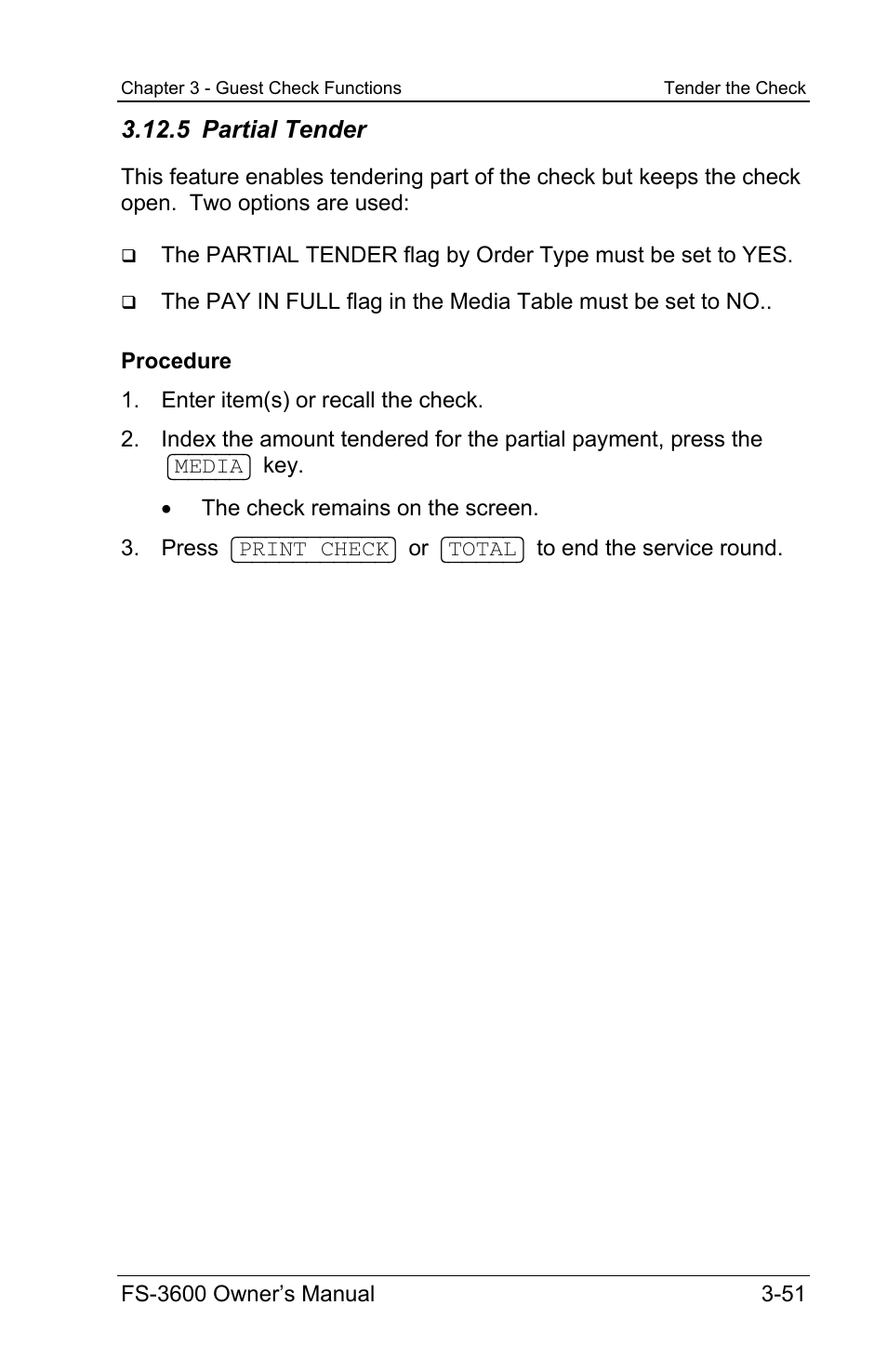 5 partial tender | Toshiba TEC FS-3600 User Manual | Page 91 / 146