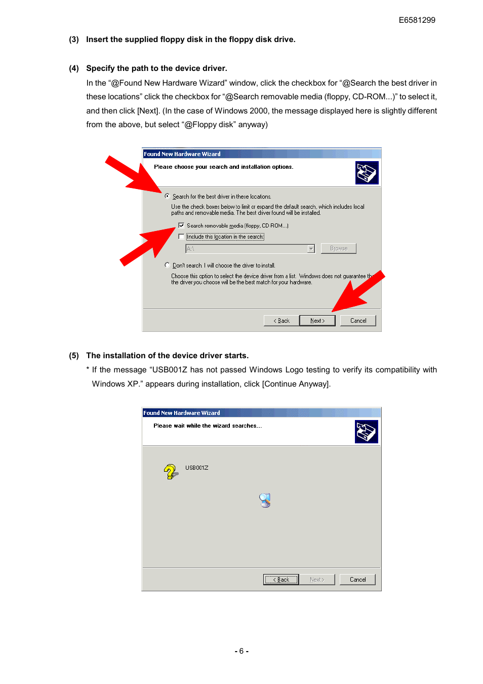 Toshiba USB001Z User Manual | Page 7 / 18