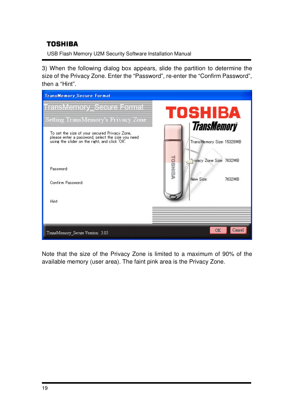 Toshiba TRANSMEMORY U2M-004GT User Manual | Page 19 / 26