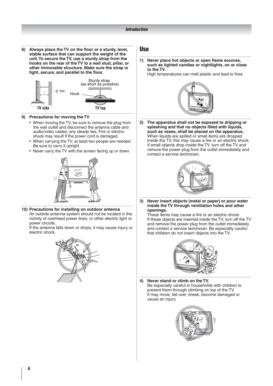 Toshiba 32AV500A User Manual | Page 4 / 39