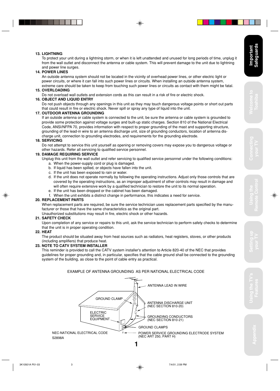 Toshiba 27AX61 User Manual | Page 3 / 32