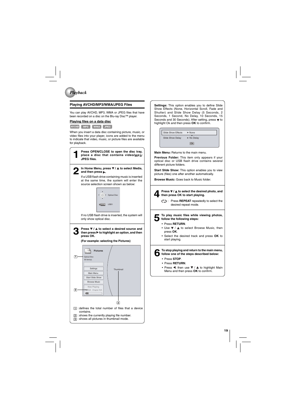 Playback | Toshiba DISC BDX2250KU User Manual | Page 19 / 56